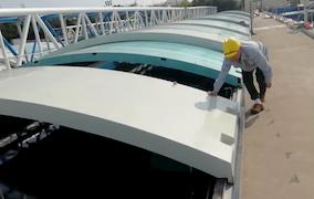 上海石洞口污水处理厂石洞口下移动盖板